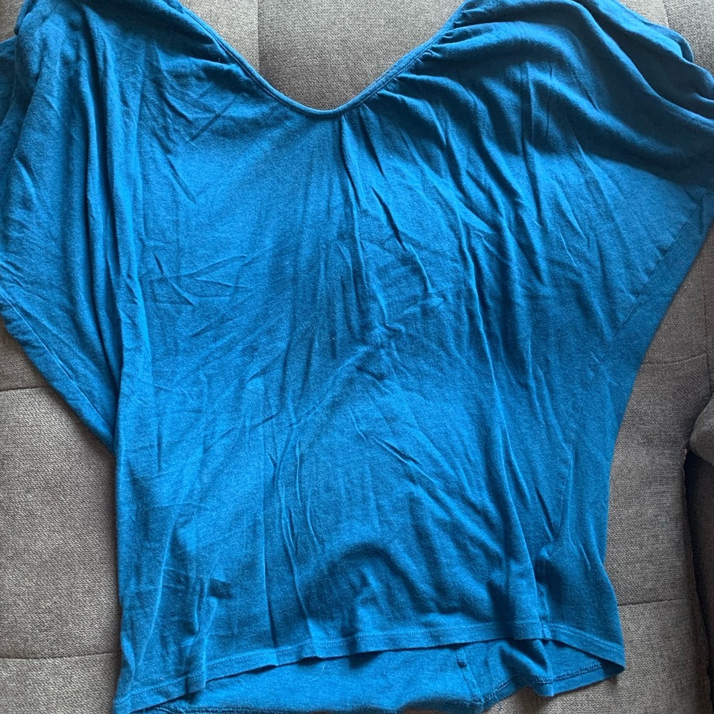 Express blue short sleeve top